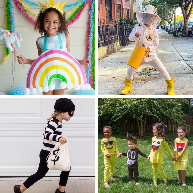 Diy Kids Halloween Costumes Grid Collage