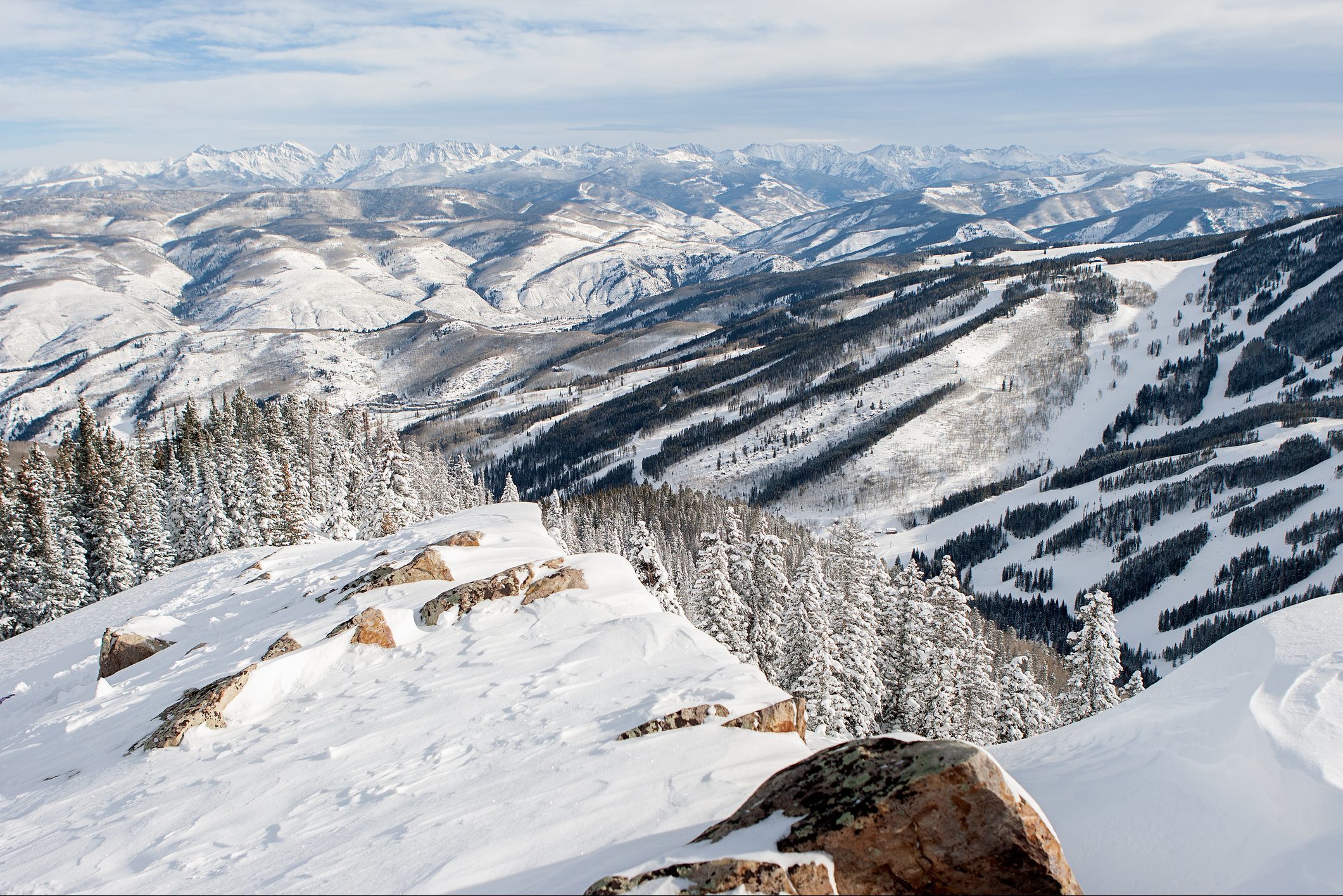 View of Beaver Creek Colorado.