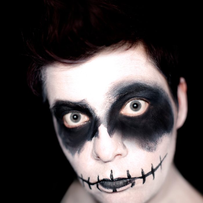 skeleton halloween face paint