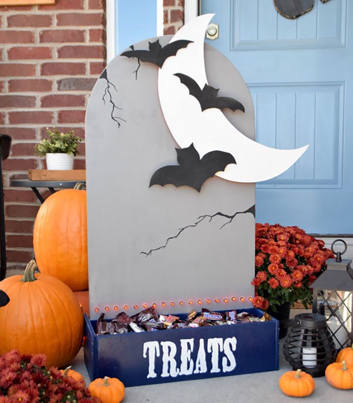 Tombstone Halloween Candy Holder