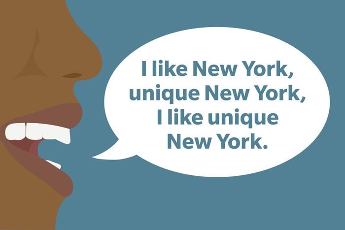 Tongue Twister: I like New York, unique New York, I like unique New York.
