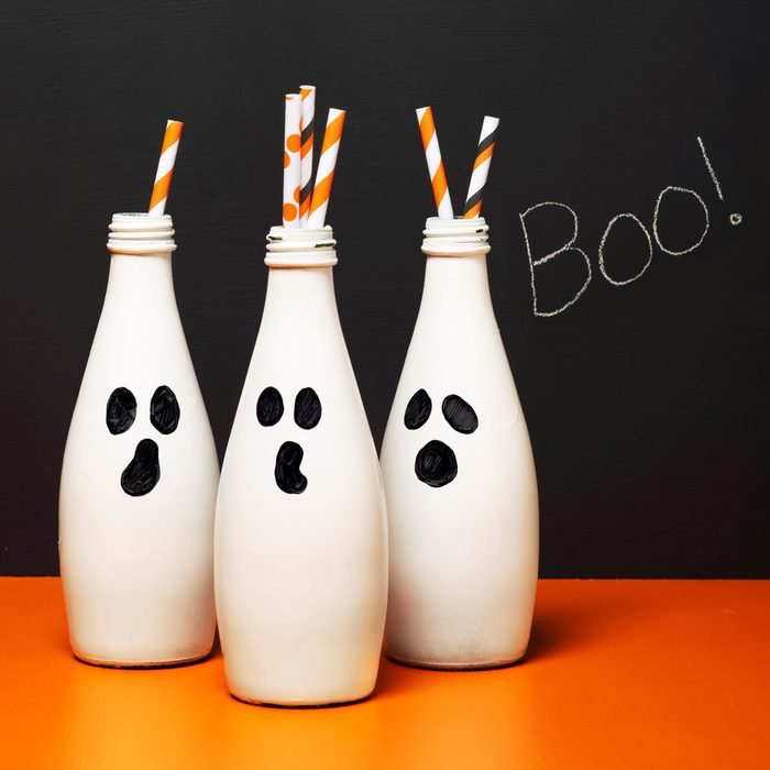 boo bottles halloween craft