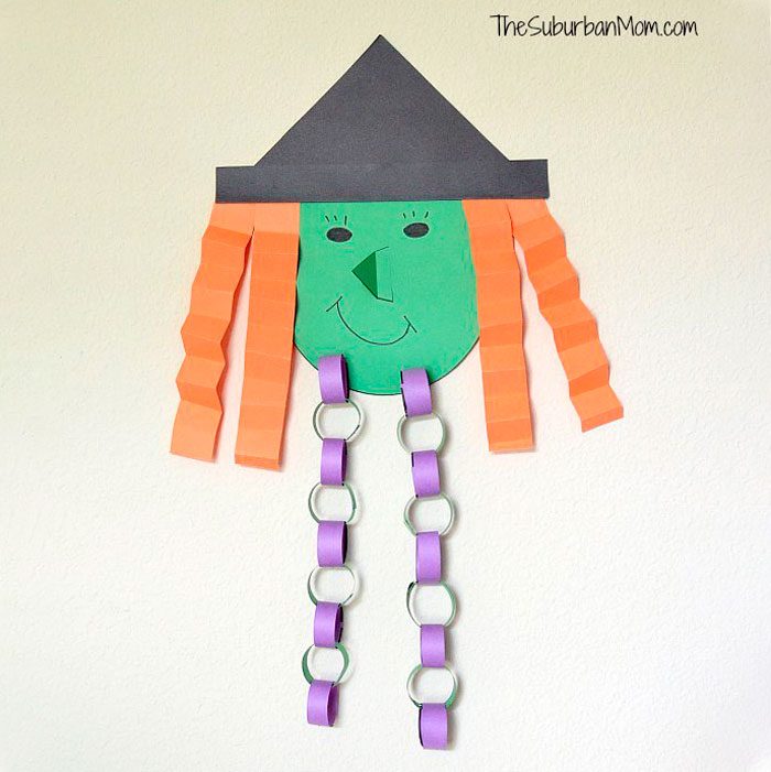 Witch Halloween Countdown Craft For Kids