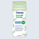coppertone pure and simple sunscreen lotion