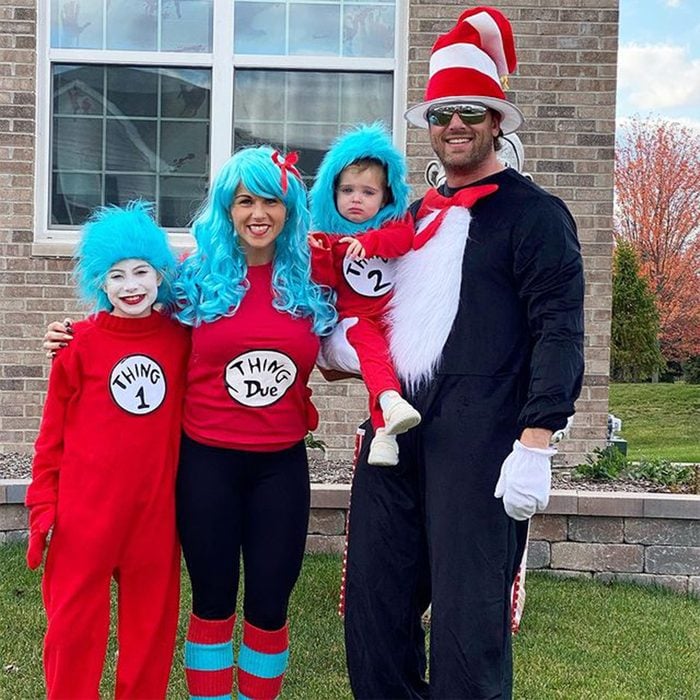 Dr Seuss Thing 1 Thing 2 Family Costume