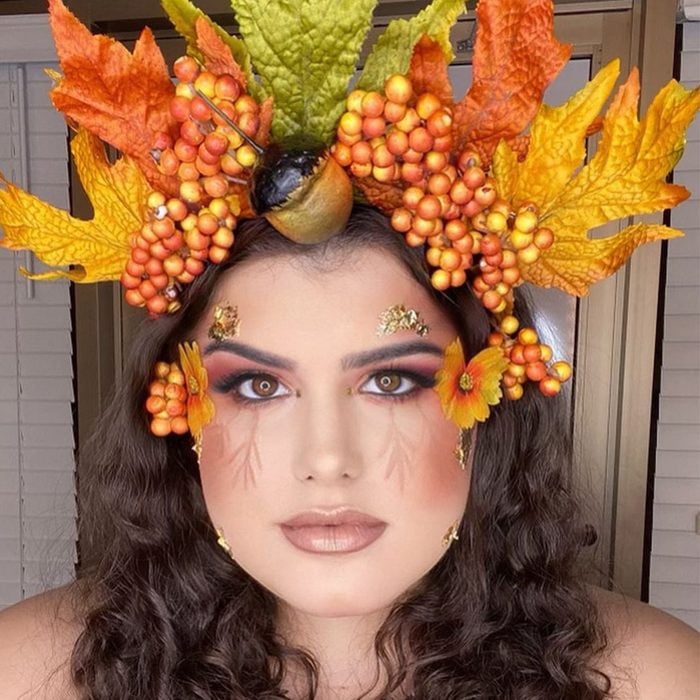 Fall Goddess Halloween Makeup