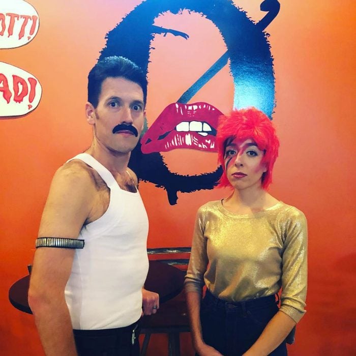 Freddie Mercury and David Bowie couples Halloween Costume