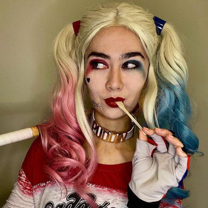 Harley Quinn Halloween Makeup