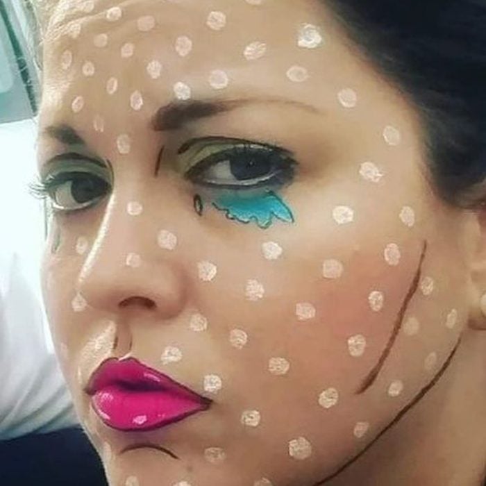 Pop Art Halloween Makeup 