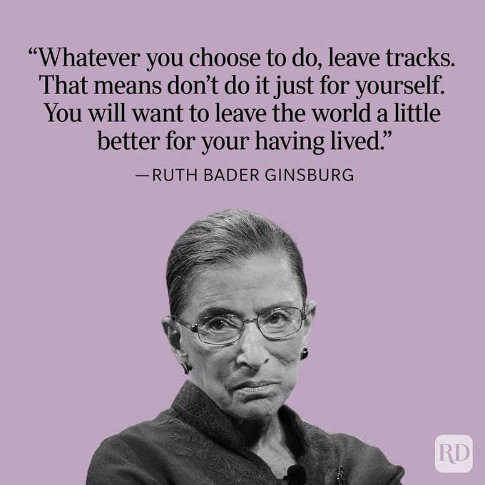 Ruth Bader Ginsburg Leave Tracks Quote