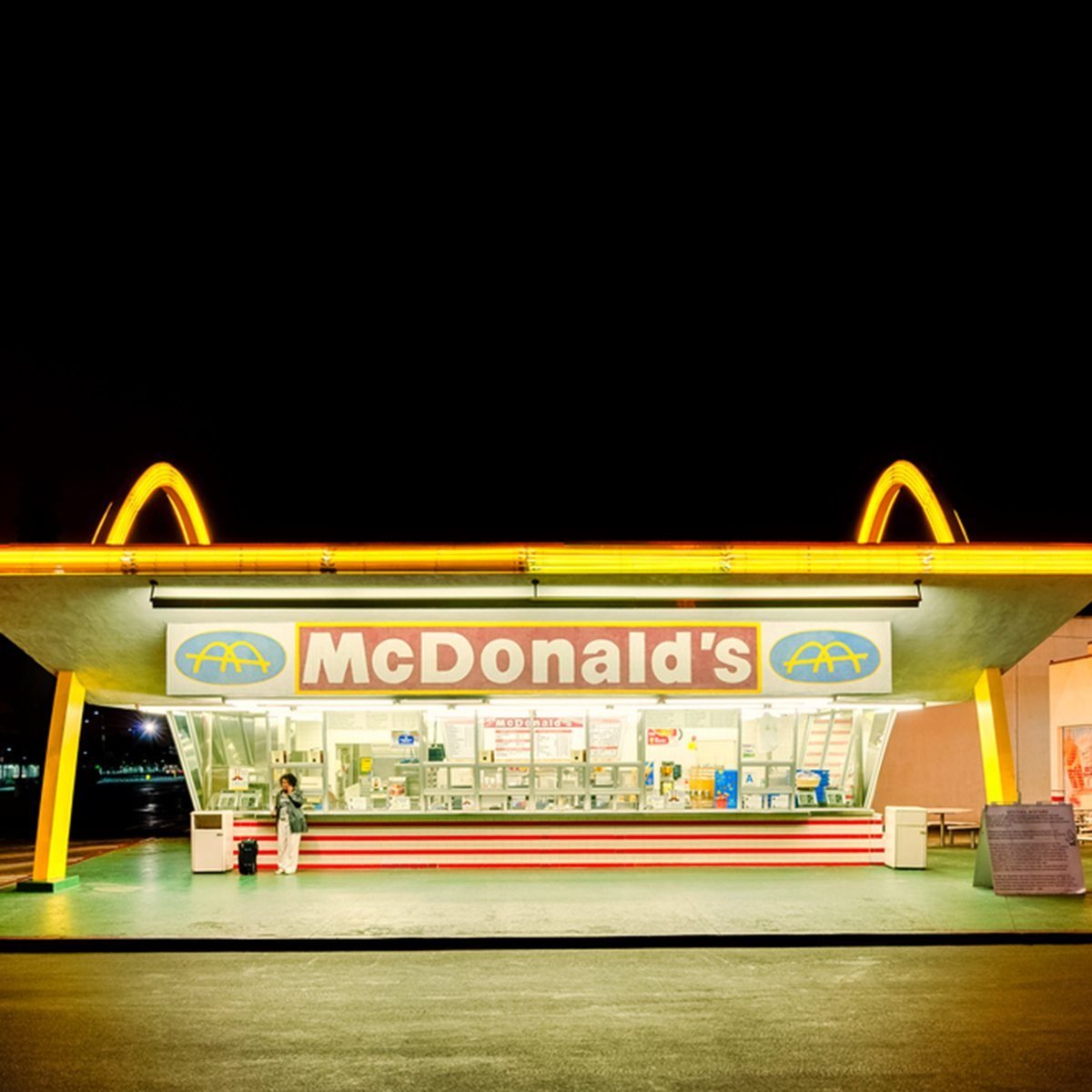 The oldest operating McDonald's restaurant in the world in Downey, Los Angeles, California
