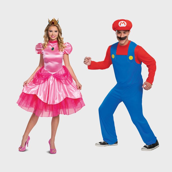 Mario and Princess Peach Halloween Costume