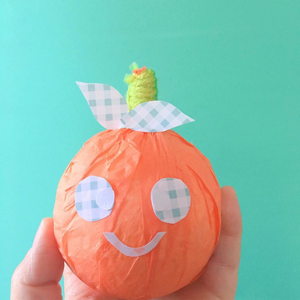 Tissue Paper Pumpkins Via Missbipps