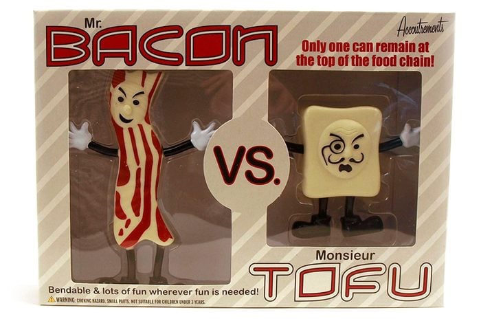Accoutrements Mr.bacon Vs. Monsieur Tofu Action Figures