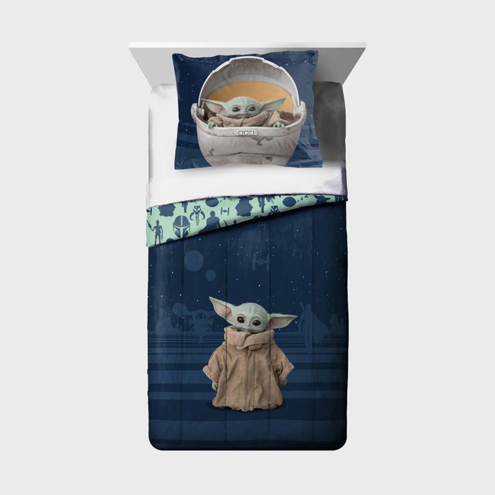 Baby Yoda Two Piece Comforter And Sham Set