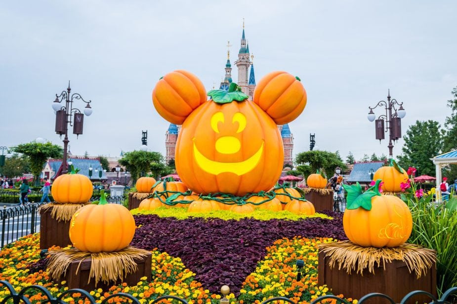 Shanghai Disney Resort Decorated For Halloween