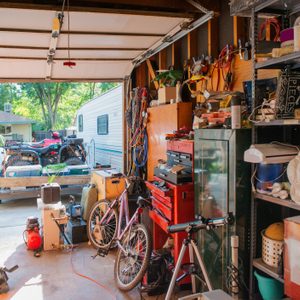 Cluttered Garage Home Storage Room in Denver Colorado