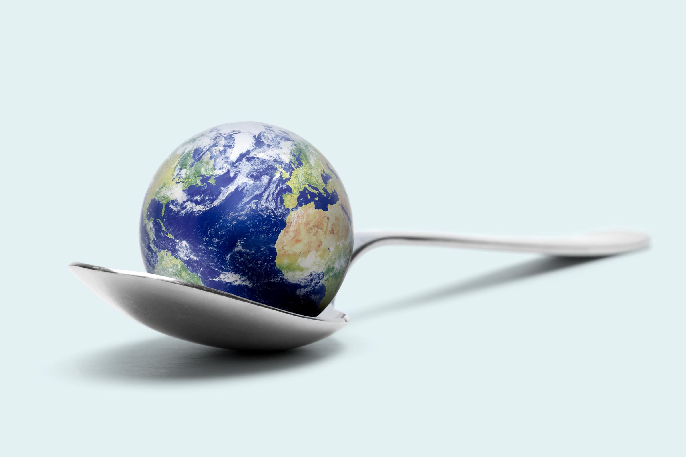 earth on a spoon