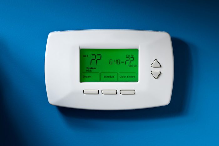 thermostat show question mark symbols