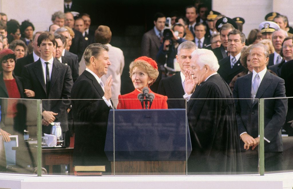 Ronald Reagan Taking Oath of Office