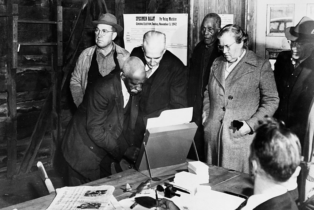 Voters During a 1942 Election