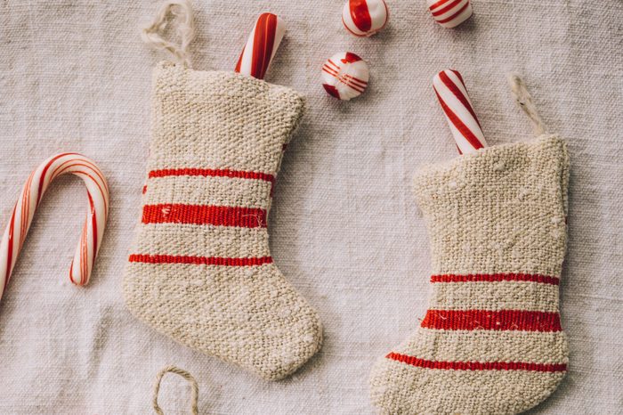 Stockings with candy canes