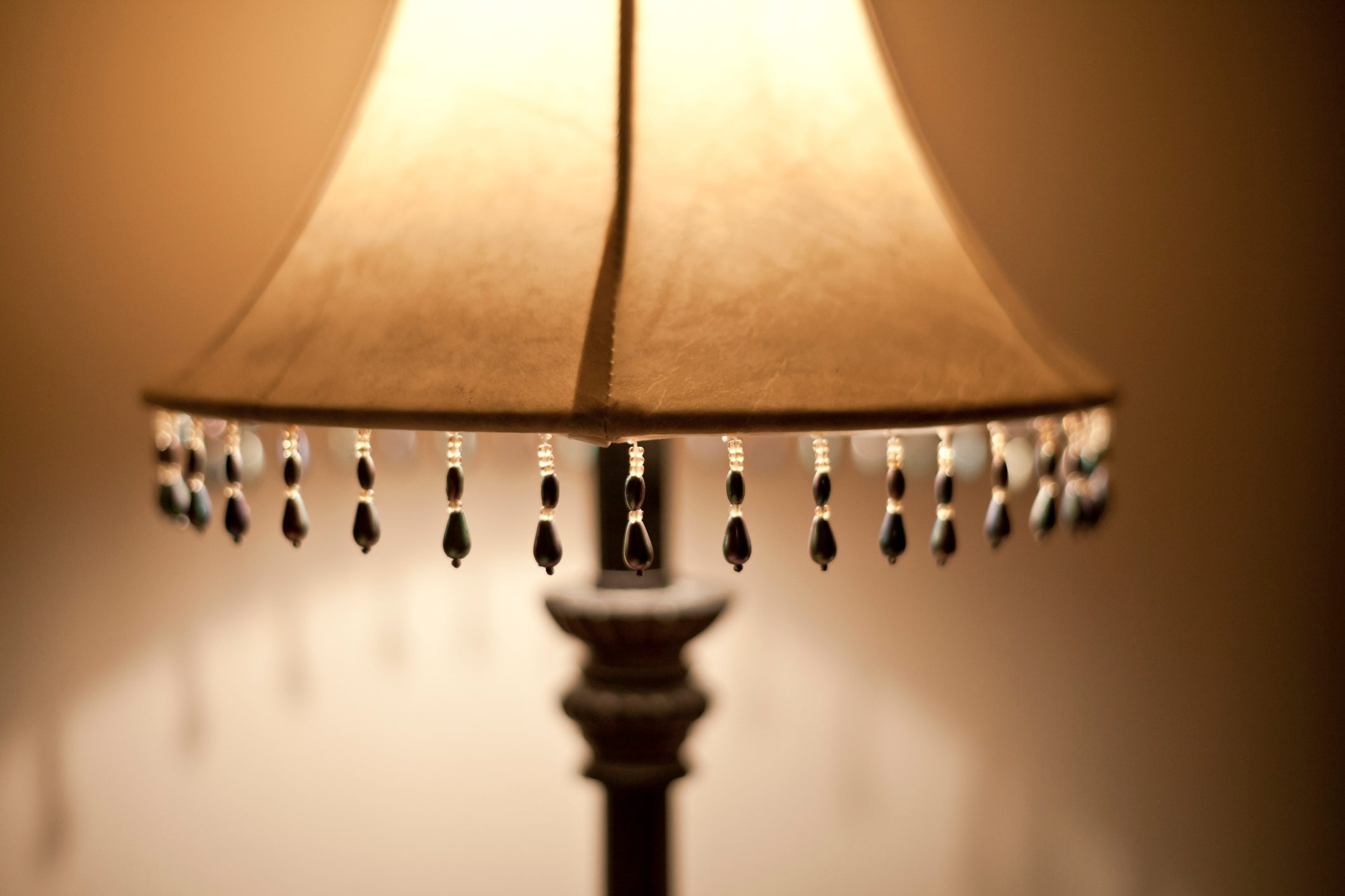 Close-Up of Illuminated Lamp