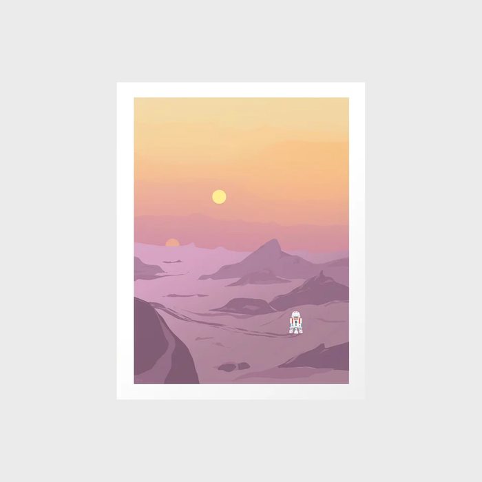 R5 D4 Tatooine Sunset Art Print