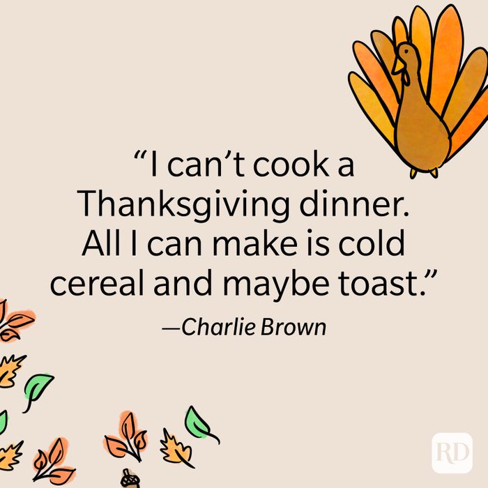 Charlie Brown Thanksgiving Quote