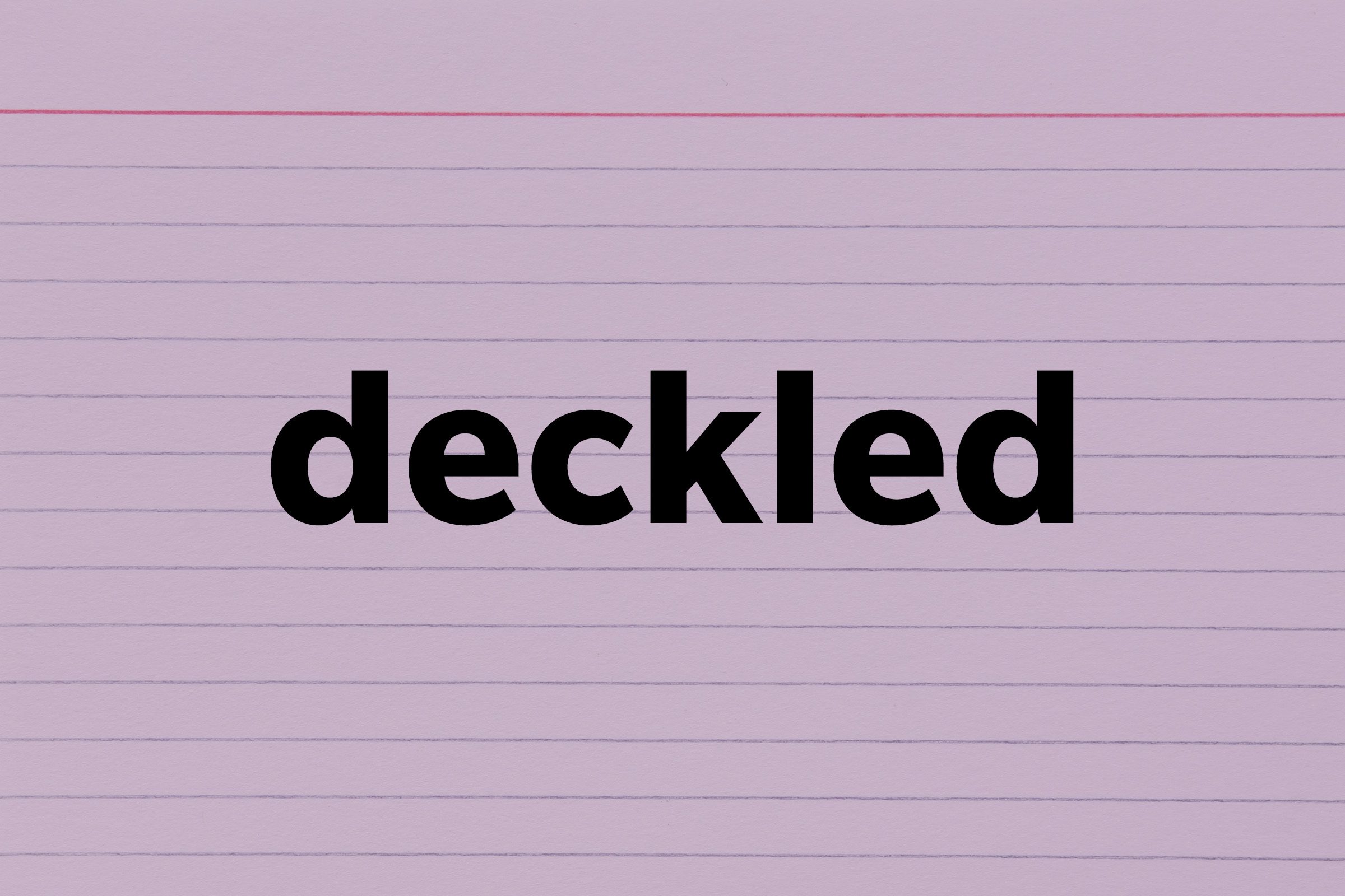 Deckled