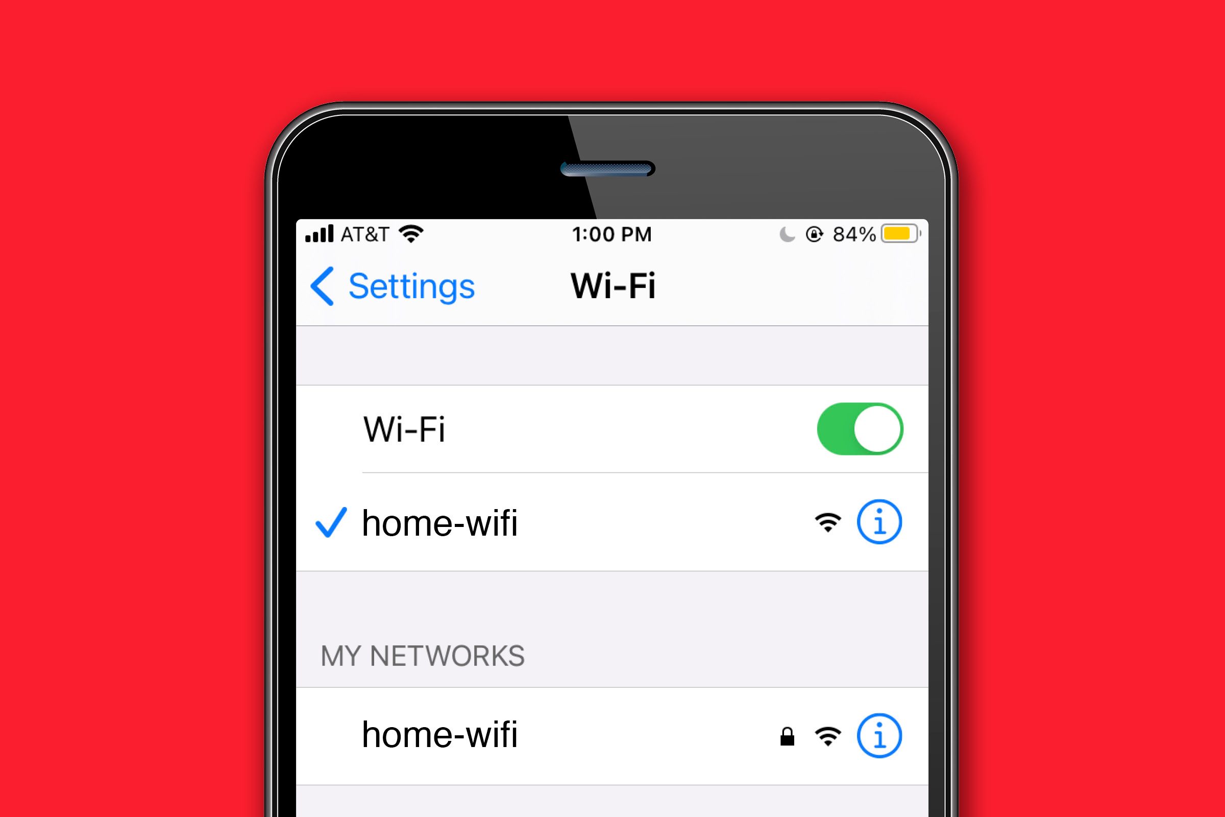 Connect your iPhone to your home wireless network
