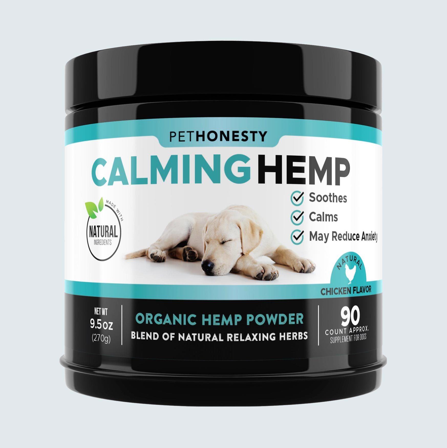 PetHonesty Hemp Calming Anxiety & Hyperactivity Soft Chews Dog Supplement