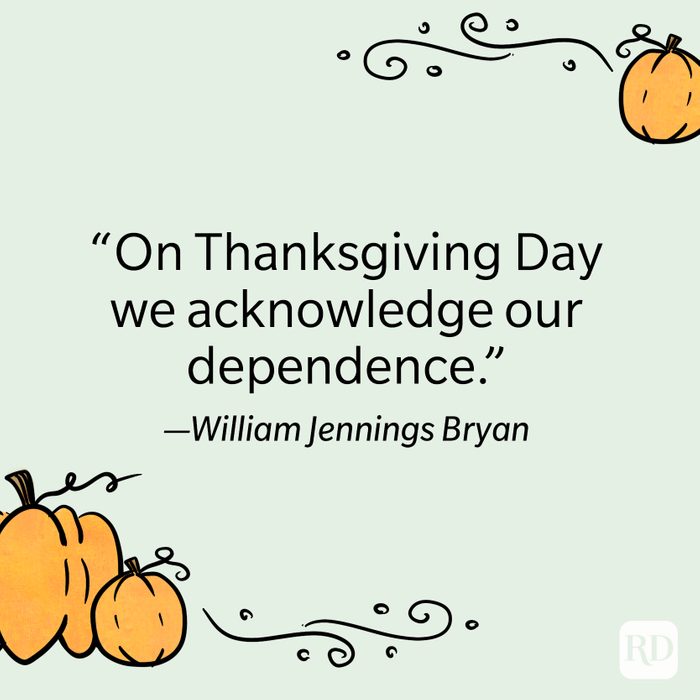 William Jennings Bryan Thanksgiving Quote
