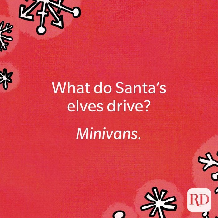 What do Santa's elves drive?