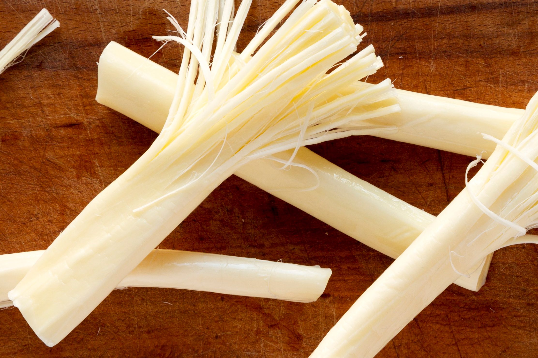 string cheese close up