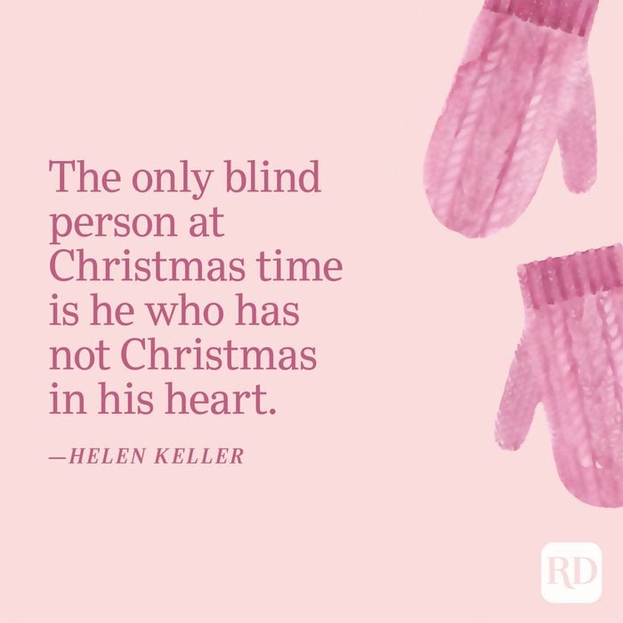 Helen Keller Christmas Warmth Quotes