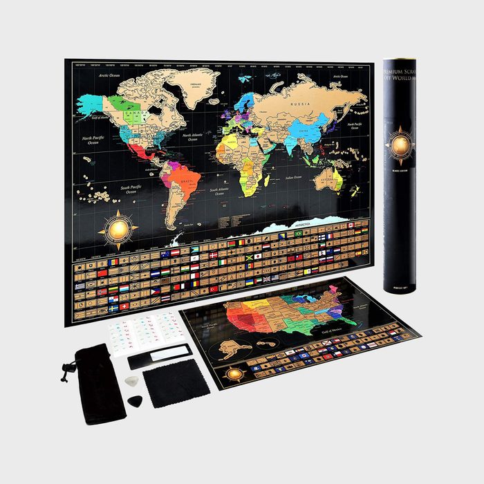 Innovativemap Scratch Off World Map Poster
