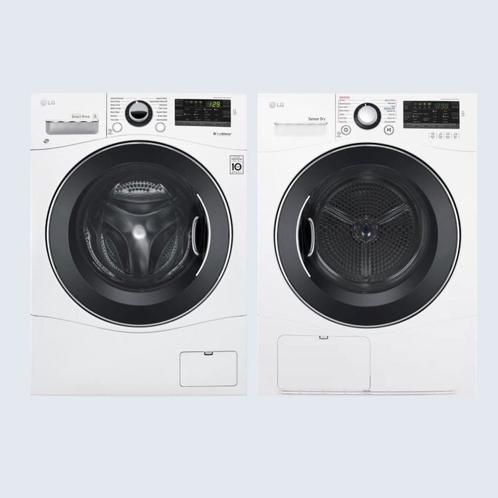 LG Compact Front Load Washer and Stackable Electric Ventless Dryer