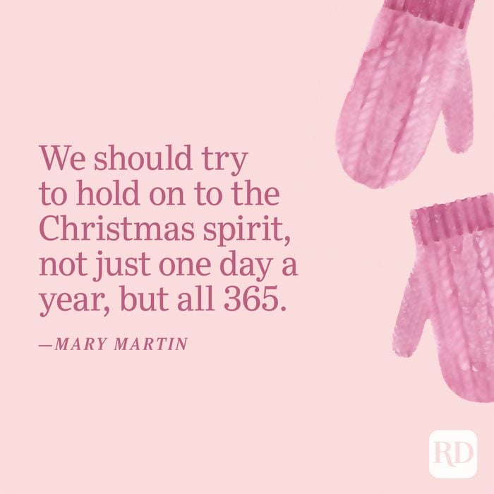 Mary Martin Christmas Warmth Quotes