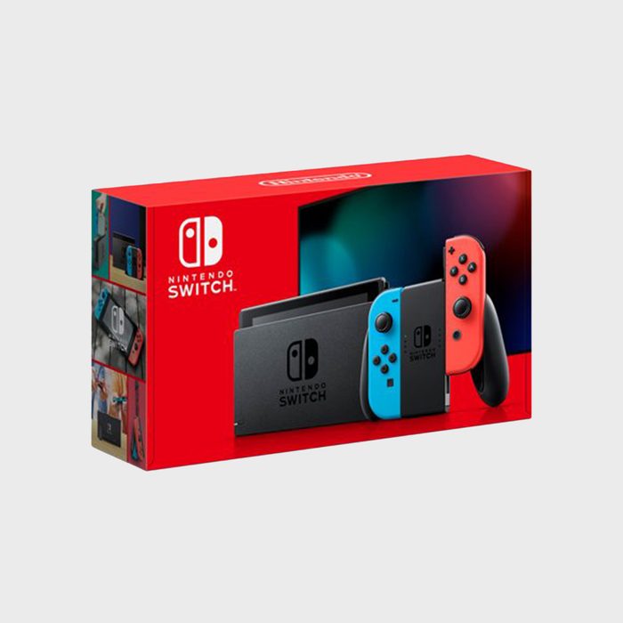 Nintendo Switch With Neon Colors