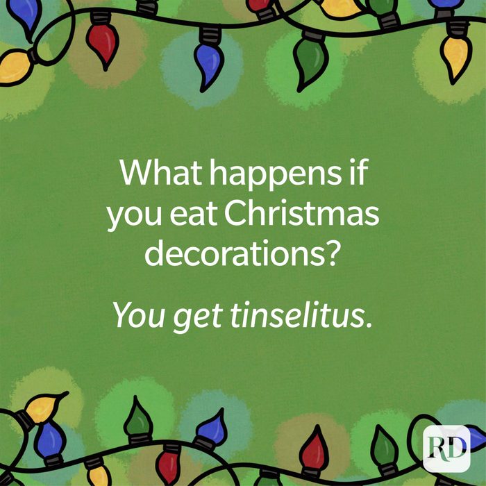 What happens if you eat Christmas decorations?
