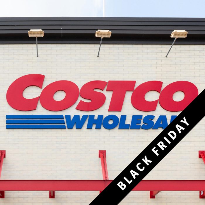 Costco storefront with black Friday banner