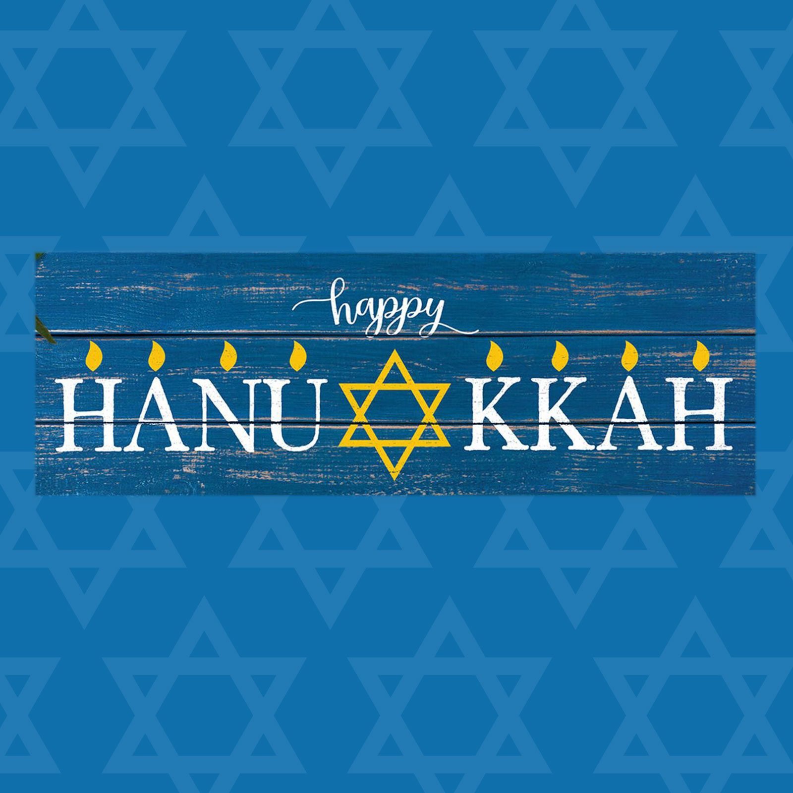 Happy Hanukkah Wood Pallet Sign