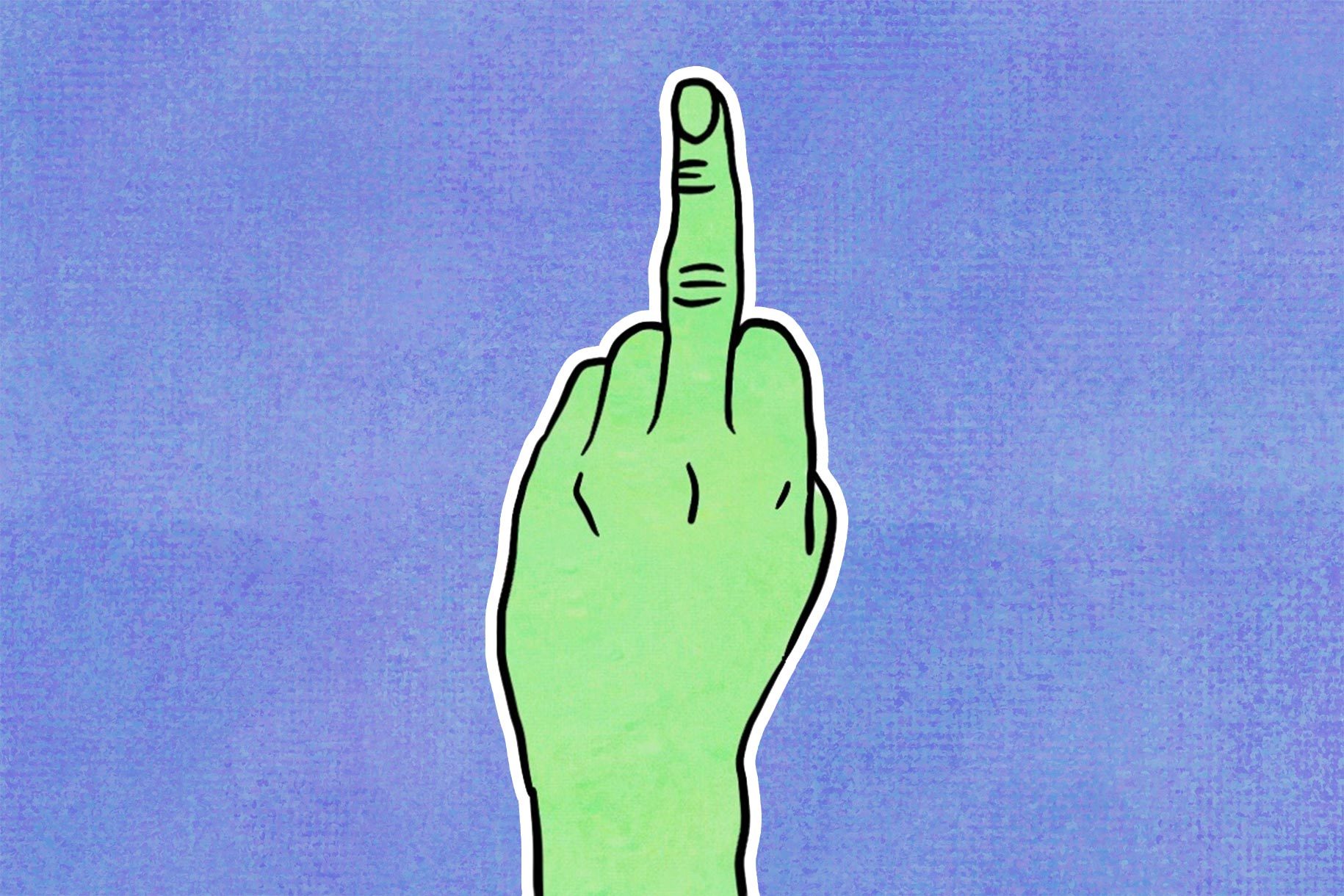 The middle finger