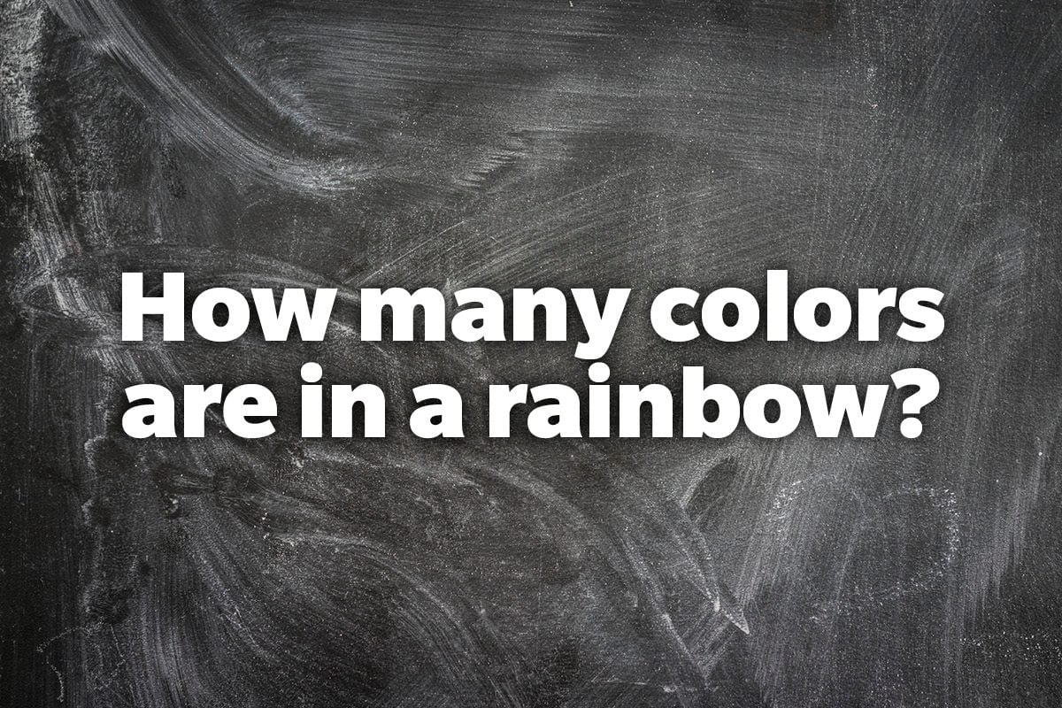 How many colors are in a rainbow?