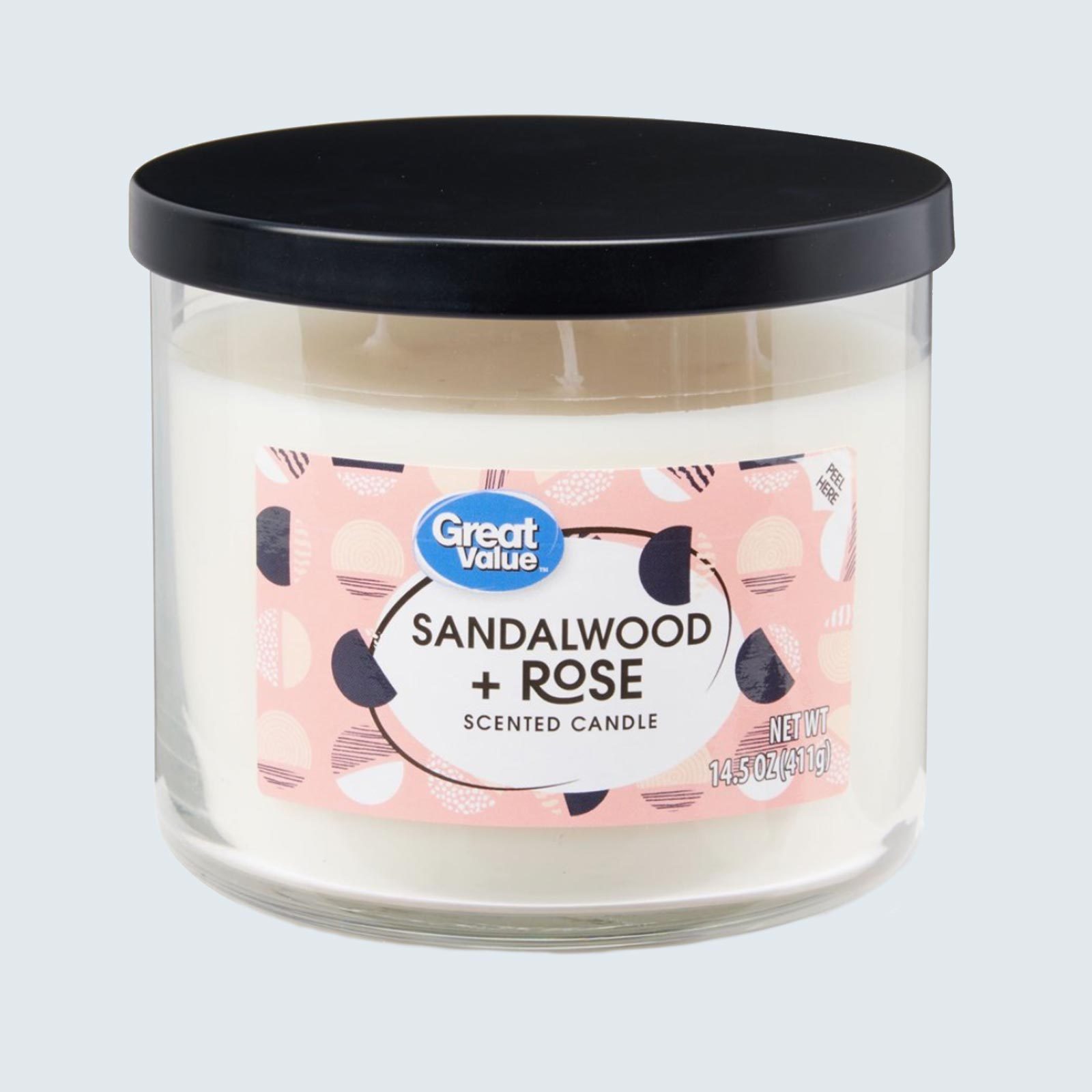 Great Value Sandalwood & Rose Scented Candle