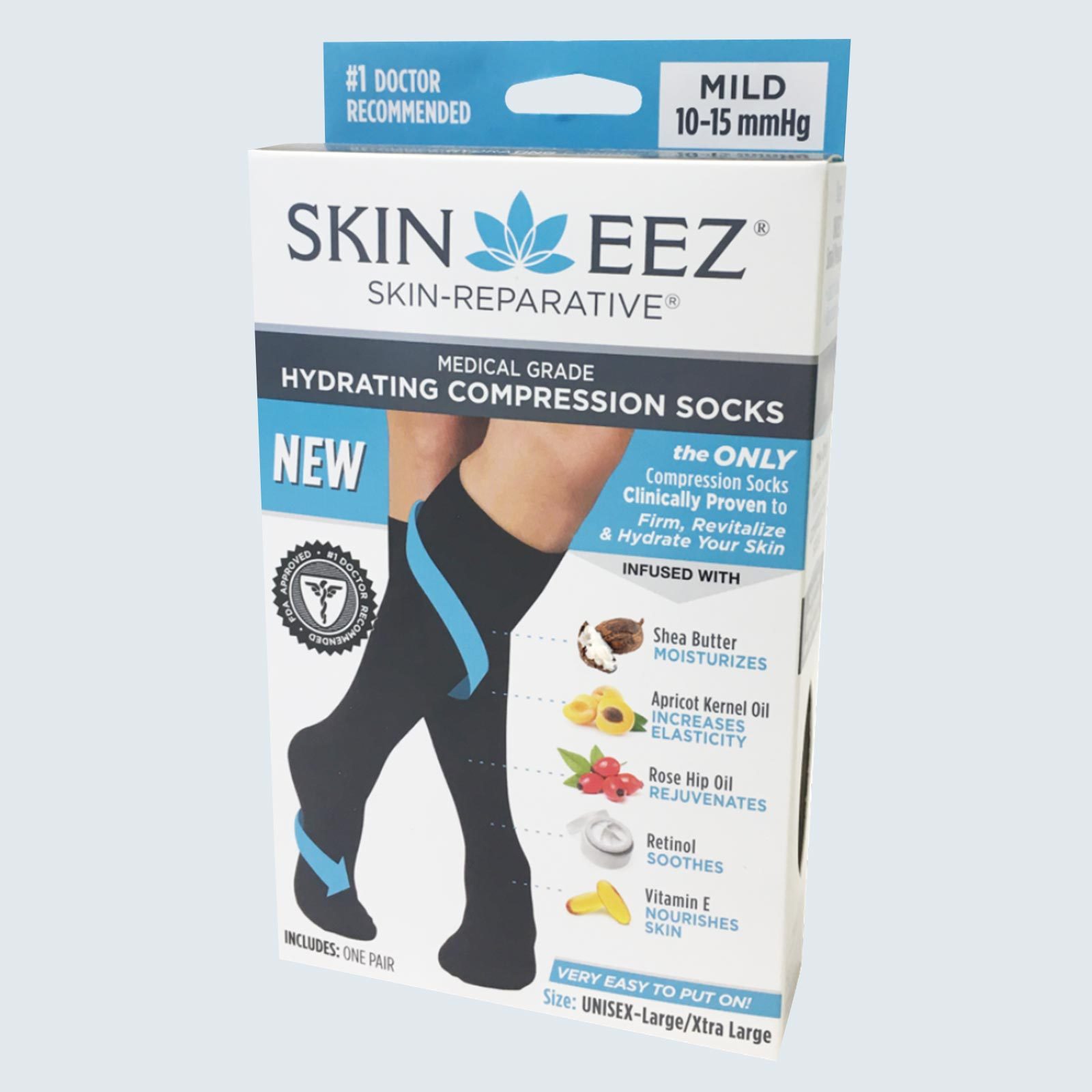 Skineez Skin-Reparative Hydrating Compression Socks