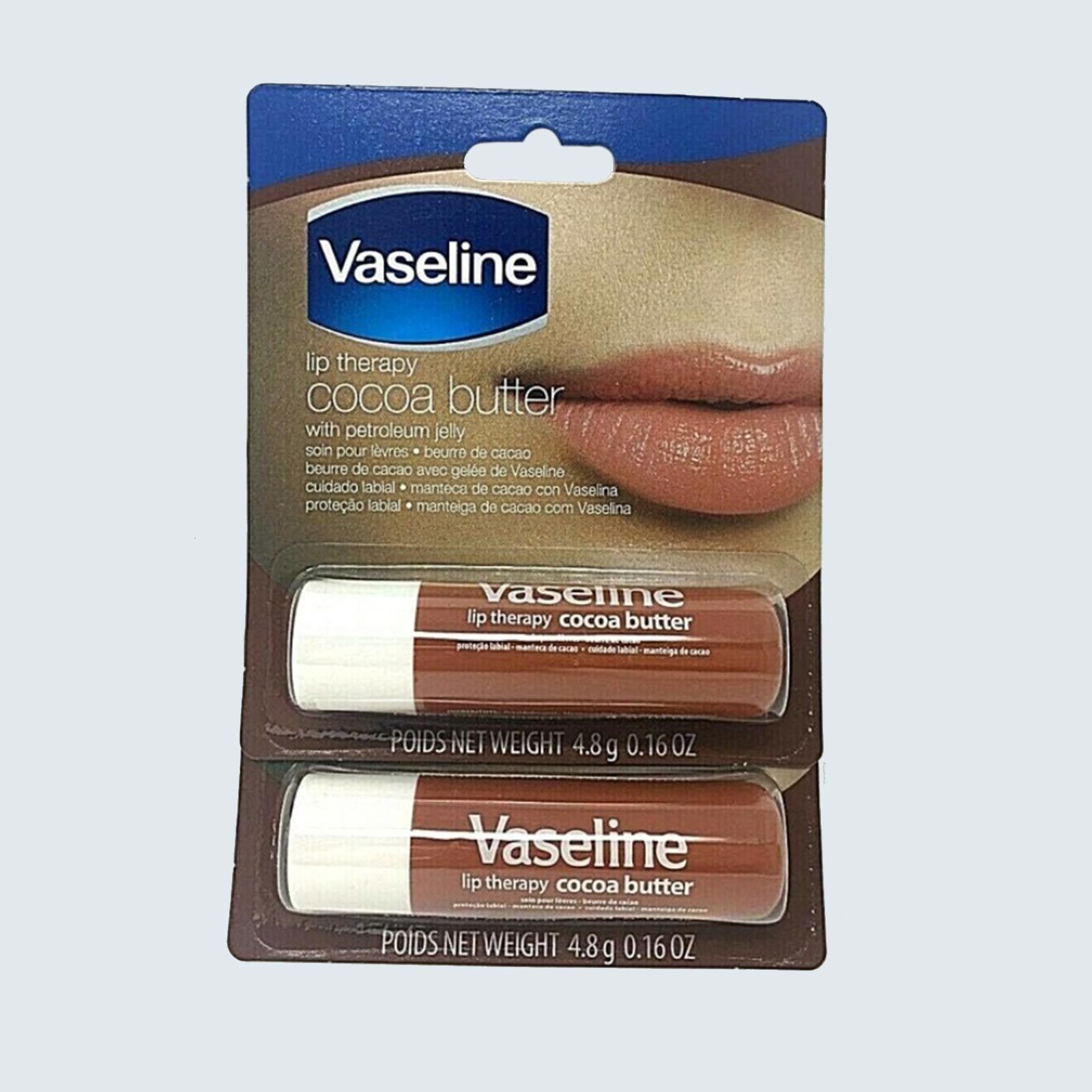 Vaseline Lip Therapy Cocoa Butter 2-Pack