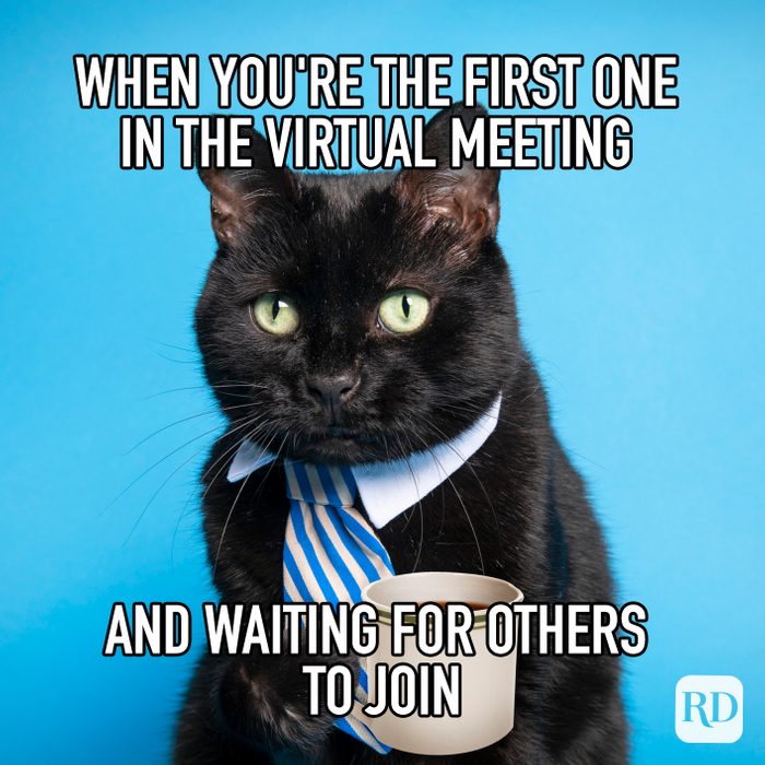 When Youre The First One In The Virtual Meeting And Waiting For Others To Join