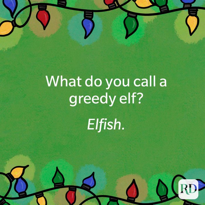 What do you call a greedy elf?
